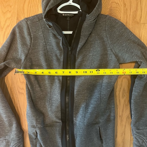 Athleta Workout Hoodie, Heather Grey, Size XS - Picture 2 of 4